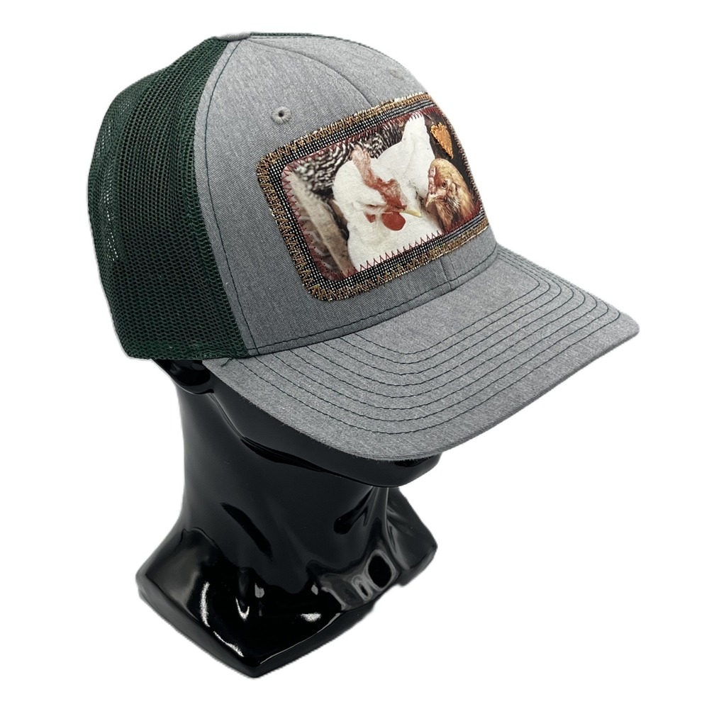 Richardson 112 Snapback Trucker Hat Ellix Designs+Castano Photoworks Chickens